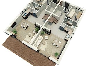 Projekt wnętrza domu - zdjęcie od Blue Sky Drafting - biuro wizualizacji architektonicznej