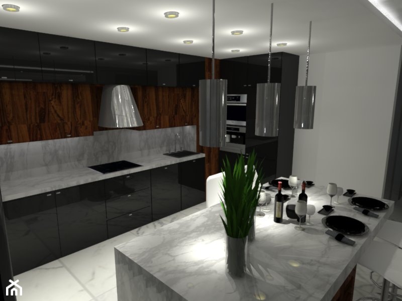 Salon połączony z kuchnią - zdjęcie od LAVISH DESIGN - Homebook