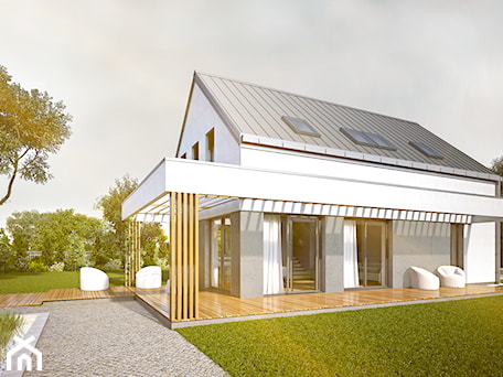 Aranżacje wnętrz - Domy: Projekt HG 06 passive dom pasywny - Hexa Green_Projekty domów pasywnych i niskoenergetycznych. Przeglądaj, dodawaj i zapisuj najlepsze zdjęcia, pomysły i inspiracje designerskie. W bazie mamy już prawie milion fotografii!