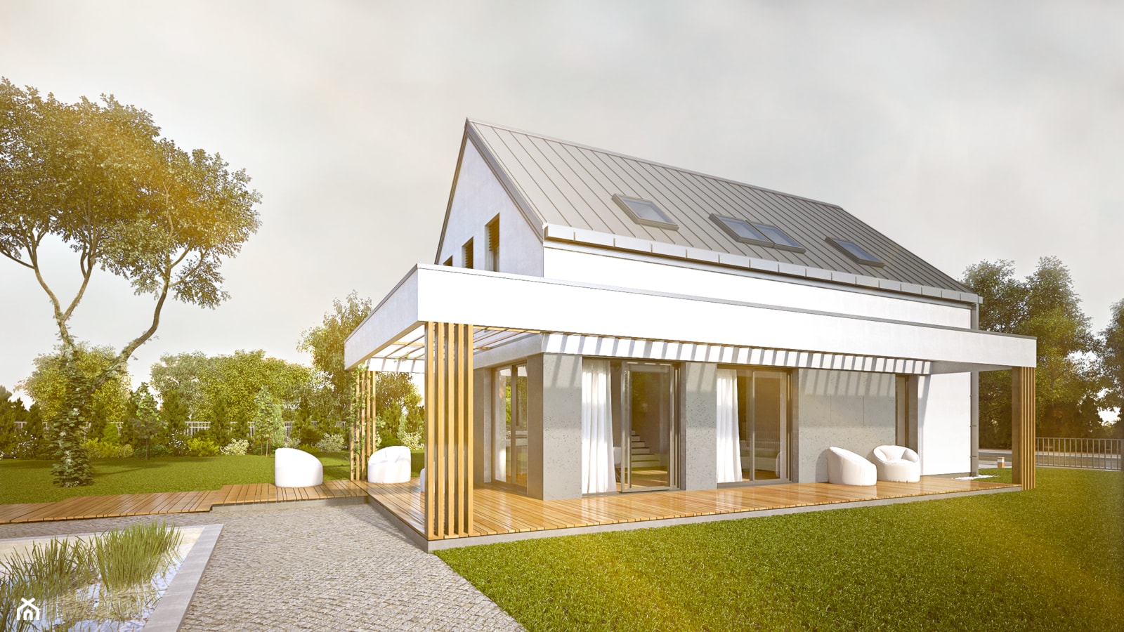 Projekt HG 06 passive dom pasywny - zdjęcie od Hexa Green_Projekty domów pasywnych i niskoenergetycznych - Homebook