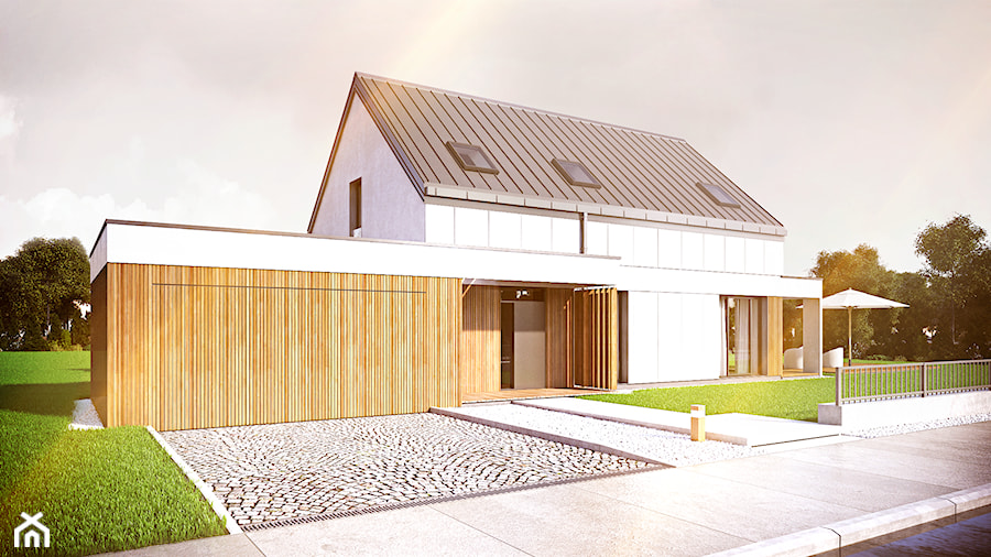 Projekt HG 07 passive dom pasywny - zdjęcie od Hexa Green_Projekty domów pasywnych i niskoenergetycznych