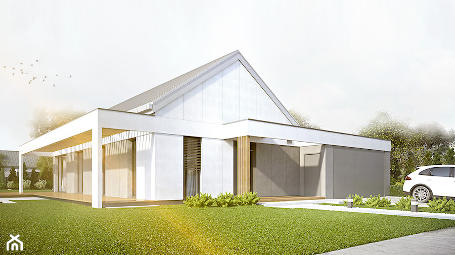 Dom niskoenergetyczny HG 08 energo+ - zdjęcie od Hexa Green_Projekty domów pasywnych i niskoenergetycznych