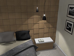 Nieduży parterowy dom - alternatywa dla apartamentu - Sypialnia, styl minimalistyczny - zdjęcie od Szoka Design Szoka Iwona