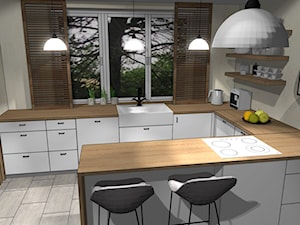 Nieduży parterowy dom - alternatywa dla apartamentu - Kuchnia, styl nowoczesny - zdjęcie od Szoka Design Szoka Iwona