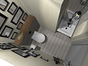 Nieduży parterowy dom - alternatywa dla apartamentu - Łazienka, styl skandynawski - zdjęcie od Szoka Design Szoka Iwona