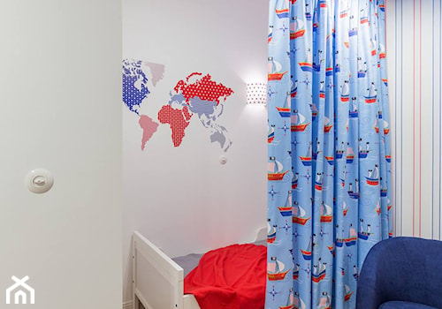 DOM - KRAKÓW - GOETLA - Mały szary pokój dziecka dla dziecka dla nastolatka dla chłopca dla dziewczynki - zdjęcie od ARCHITEKTURA WNĘTRZ ALEKSANDRA MICHALAK