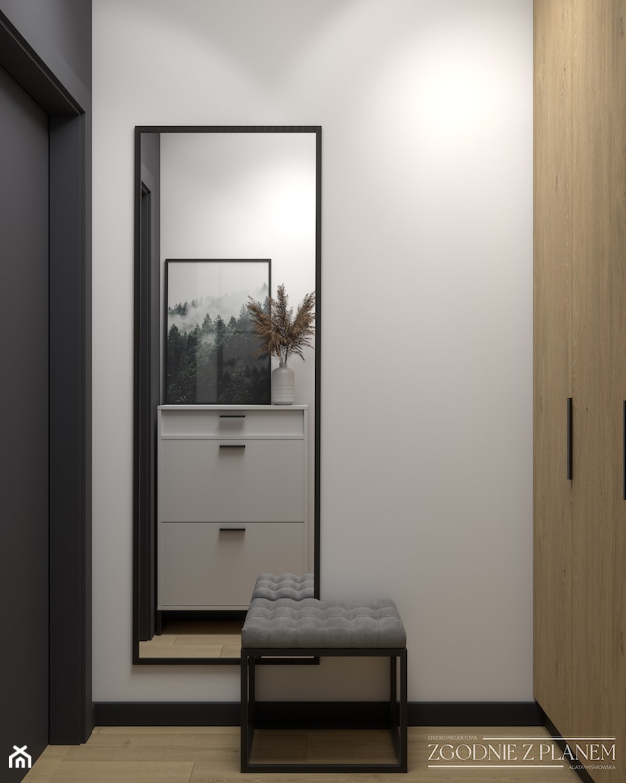 Mieszkanie w Świętochłowicach - Garderoba, styl nowoczesny - zdjęcie od Studio Projektowe Zgodnie Z Planem