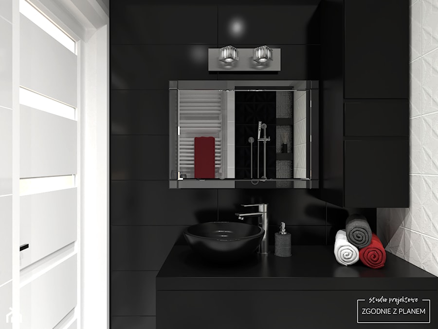 Metamorfoza małej łazienki - projekt - zdjęcie od Studio Projektowe Zgodnie Z Planem