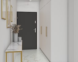 Eleganckie mieszkanie z dodatkiem złota - Hol / przedpokój, styl nowoczesny - zdjęcie od Studio Projektowe Zgodnie Z Planem - Homebook