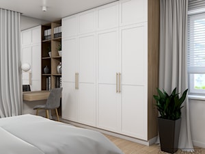 Eleganckie mieszkanie z dodatkiem złota - Sypialnia, styl nowoczesny - zdjęcie od Studio Projektowe Zgodnie Z Planem