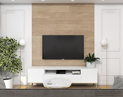 Eleganckie mieszkanie z dodatkiem złota - Salon, styl nowoczesny - zdjęcie od Studio Projektowe Zgodnie Z Planem - Homebook