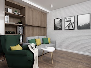 Mieszkanie w Chorzowie - Mały szary salon, styl skandynawski - zdjęcie od Studio Projektowe Zgodnie Z Planem