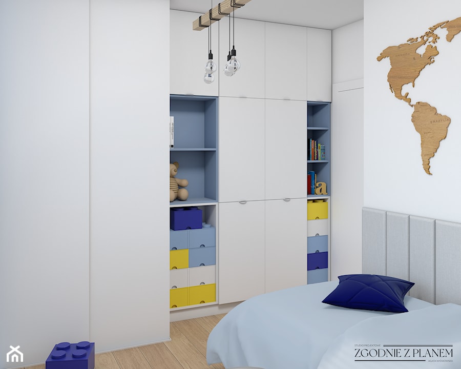 Eleganckie mieszkanie z dodatkiem złota - Pokój dziecka, styl nowoczesny - zdjęcie od Studio Projektowe Zgodnie Z Planem