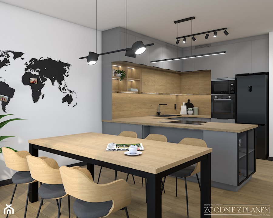 Mieszkanie w Świętochłowicach - Kuchnia, styl nowoczesny - zdjęcie od Studio Projektowe Zgodnie Z Planem