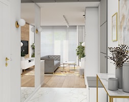 Eleganckie mieszkanie z dodatkiem złota - Hol / przedpokój, styl nowoczesny - zdjęcie od Studio Projektowe Zgodnie Z Planem - Homebook