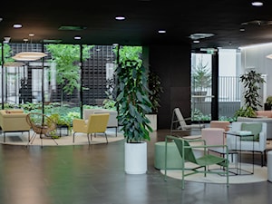 Hol wejściowy biurowca | Wola Retro - Wnętrza publiczne, styl nowoczesny - zdjęcie od MONARCHIA DESIGN