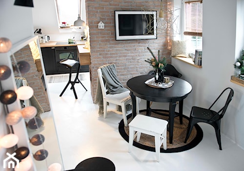 biuro SHOKO.design - Średnia biała jadalnia w salonie w kuchni, styl nowoczesny - zdjęcie od SHOKO.design