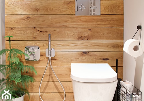 Woody All - Mała na poddaszu bez okna łazienka, styl skandynawski - zdjęcie od SHOKO.design