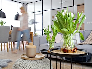 100% organic - Średnia jadalnia w salonie, styl skandynawski - zdjęcie od SHOKO.design