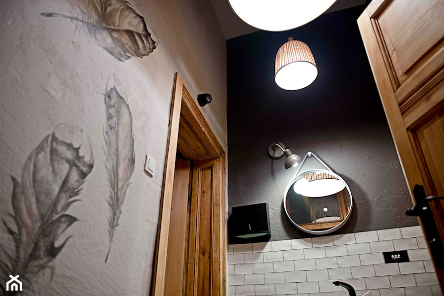 Ptasia łazienka - Mała łazienka, styl nowoczesny - zdjęcie od SHOKO.design
