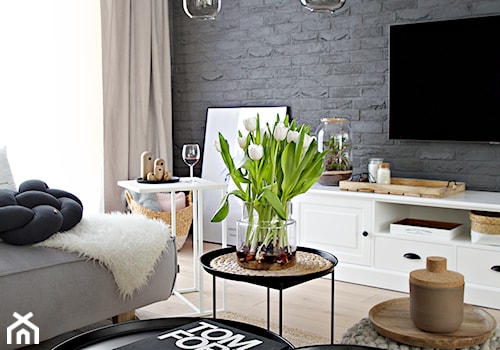 100% organic - Średni salon, styl skandynawski - zdjęcie od SHOKO.design