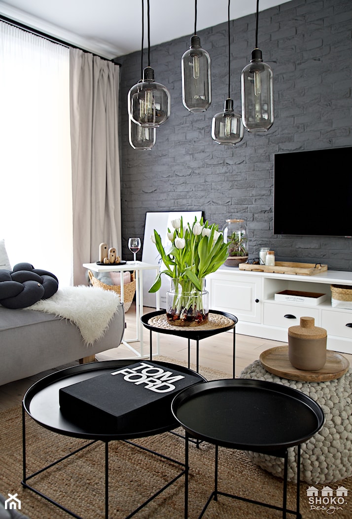 100% organic - Średni salon, styl skandynawski - zdjęcie od SHOKO.design - Homebook