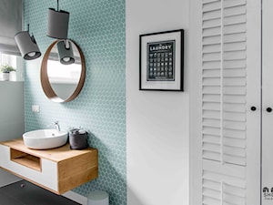 Modern BOHO. - Średnia łazienka z oknem, styl nowoczesny - zdjęcie od SHOKO.design