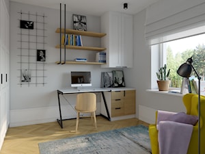 Gabinet domowy 12m2 - Biuro, styl nowoczesny - zdjęcie od KDK Design