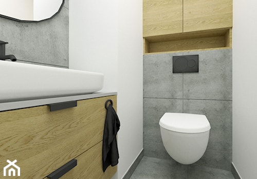 Toaleta z umywalką 2m2 - zdjęcie od KDK Design
