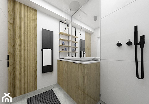 Łazienka z uchwytem grzejnikowym 3,5m2 - zdjęcie od KDK Design