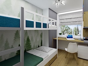 Mały pokój dziecięcy z piętrowym łóżkiem - Pokój dziecka, styl nowoczesny - zdjęcie od KDK Design