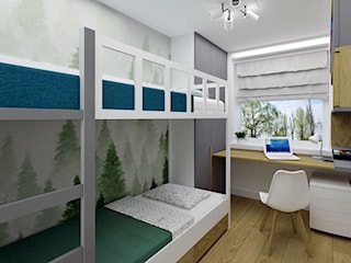 Mały pokój dziecięcy z piętrowym łóżkiem