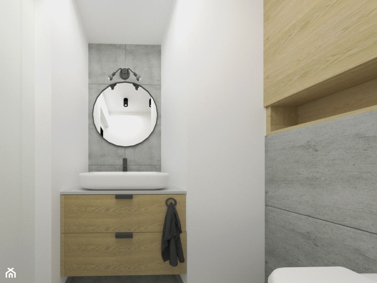 Toaleta z umywalką 2m2 - zdjęcie od KDK Design - Homebook