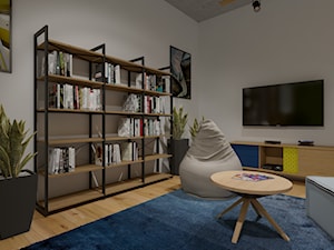 Open space z chillout room 140m2 - Średnie białe biuro, styl nowoczesny - zdjęcie od KDK Design