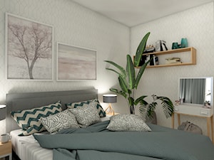 Mieszkanie na warszawskiej Woli - Średnia sypialnia, styl nowoczesny - zdjęcie od AxisDesign