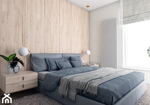 Apartament w Płońsku - Średnia sypialnia, styl tradycyjny - zdjęcie od AxisDesign
