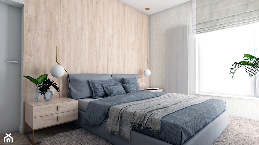 Apartament w Płońsku - Średnia sypialnia, styl tradycyjny - zdjęcie od AxisDesign