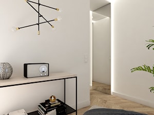 Apartament w Płońsku - Średni biały hol / przedpokój, styl tradycyjny - zdjęcie od AxisDesign