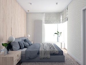 Apartament w Płońsku - Średnia sypialnia z balkonem / tarasem, styl tradycyjny - zdjęcie od AxisDesign