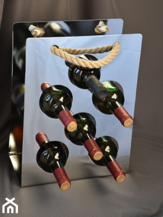 Stojak na wino Merlot - chromowany - zdjęcie od MadarDekor
