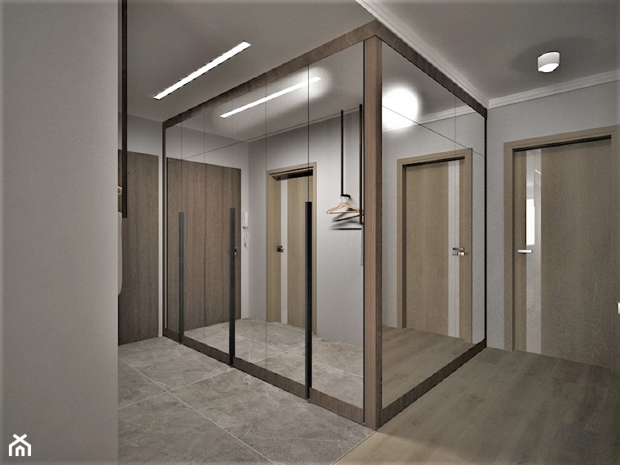 apartament g - Hol / przedpokój, styl nowoczesny - zdjęcie od Minima Studio