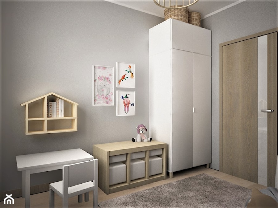 apartament g - Średni szary pokój dziecka dla dziecka dla chłopca, styl skandynawski - zdjęcie od Minima Studio
