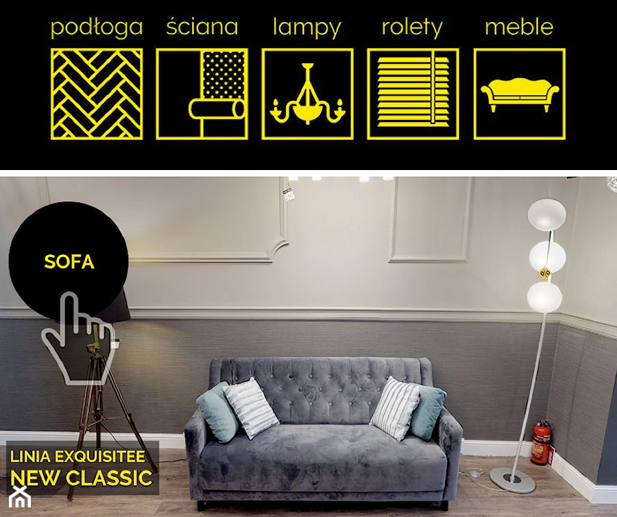 Sofa New Classic linia EXQUISITE - zdjęcie od A&A STUDIO PROJECT