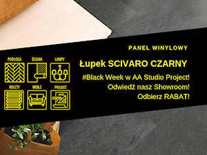 Panel Winylowy Łupek SCIVARO CZARNY - zdjęcie od A&A STUDIO PROJECT