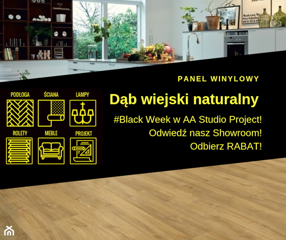 Panel Winylowy Dąb wiejski naturalny - zdjęcie od A&A STUDIO PROJECT - Homebook