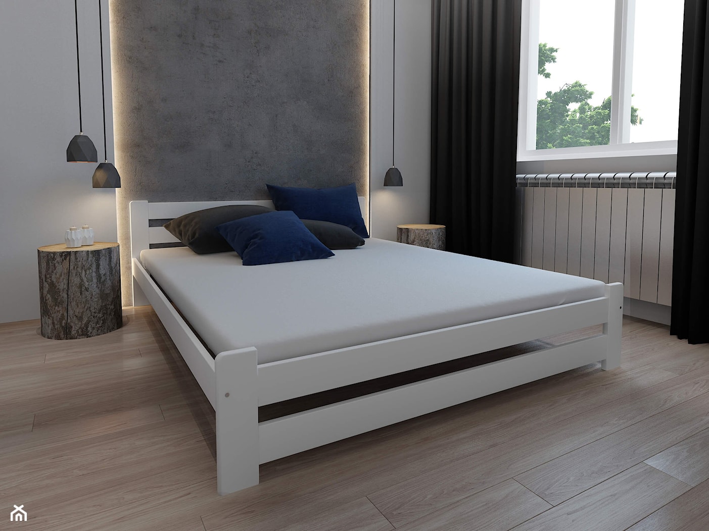 Łóżko sosnowe do sypialni - zdjęcie od DIP-MAR sklep - Homebook