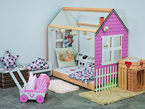 Łóżko dziecięce dla dziewczynki w stylu skandynawskim - zdjęcie od DIP-MAR sklep