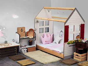 Domek z łóżkiem dziecięcym w stylu skandynawskim - zdjęcie od DIP-MAR sklep