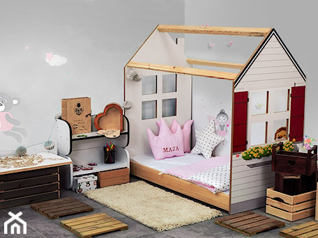 Aranżacje wnętrz - Pokój dziecka: Domek z łóżkiem dziecięcym w stylu skandynawskim - DIP-MAR sklep. Przeglądaj, dodawaj i zapisuj najlepsze zdjęcia, pomysły i inspiracje designerskie. W bazie mamy już prawie milion fotografii!