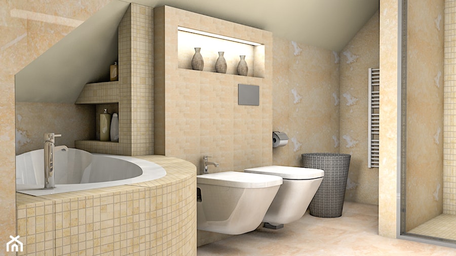Projekt łazienki - zdjęcie od Red Pencil Design